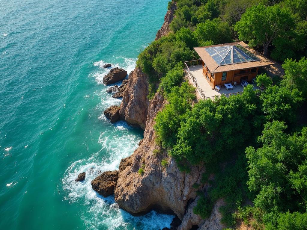 Pacific coast view of the Sayulita beachfront sanctuary in Riviera Nayarit, Mexico