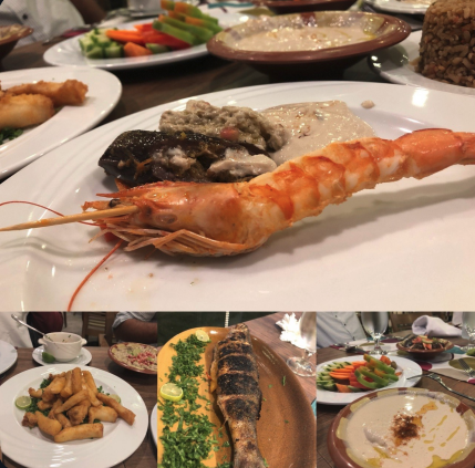 Traditional Egyptian feast shared in sacred community