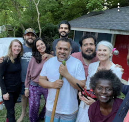 Temple Mother Earth community selfie from sacred gathering